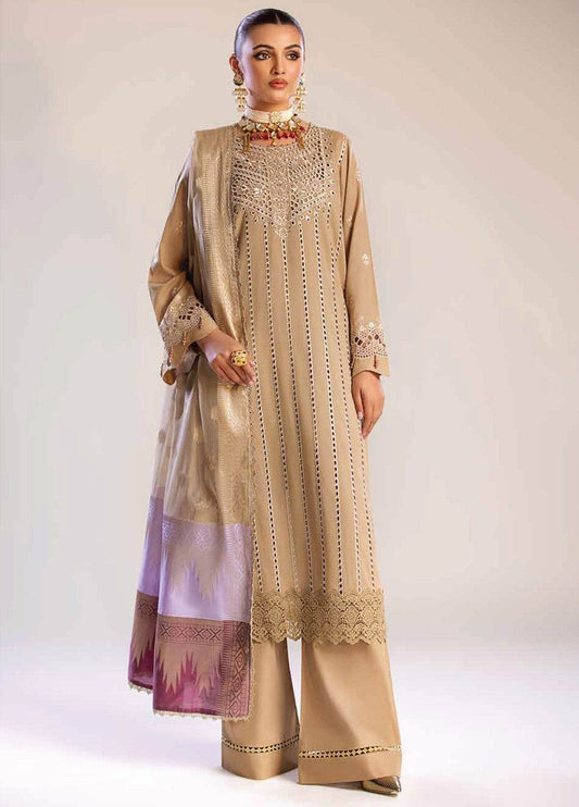 Tehzeeb By Riaz Arts Embroidered Chikankari Unstitched 3pcs - Jotey
