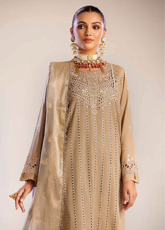 Tehzeeb By Riaz Arts Embroidered Chikankari Unstitched 3pcs - Jotey