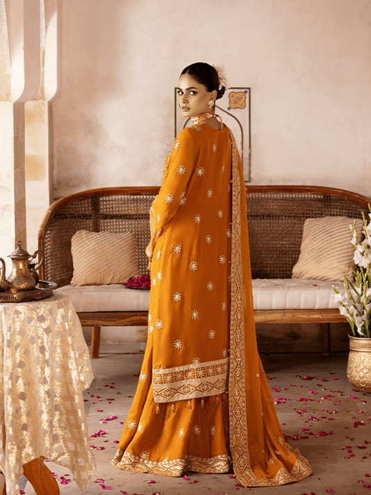 Zeenat Vol 19 Luxury EMB. Semi Stitched 3pcs - Jotey