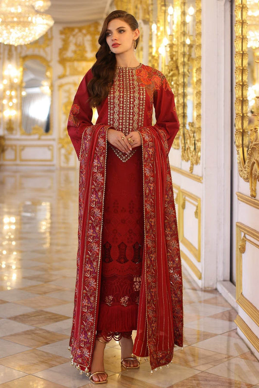 Tabeer By Charizma Embroidered Premium Chiffli Lawn Eid Edition Unstitched 3pcs - Jotey