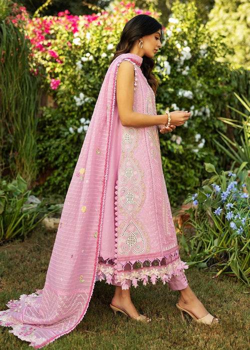 Siraa By Sadaf Fawad Khan Luxury Embroidered Lawn'25 Unstitched 3pcs - Jotey