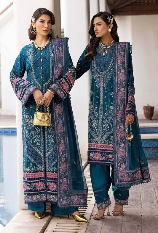 Adans Libas Summer's Dream Embroidered Lawn Unstitched 3 Piece - Jotey