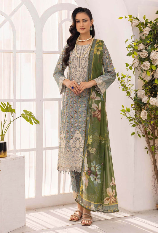 Solana By Adans Libas Printed Lawn Unstitched 3 Piece - Jotey