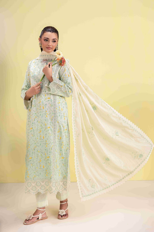 Aabyaan Eid Pret'25 Embroidered Stitched 3pcs - Jotey