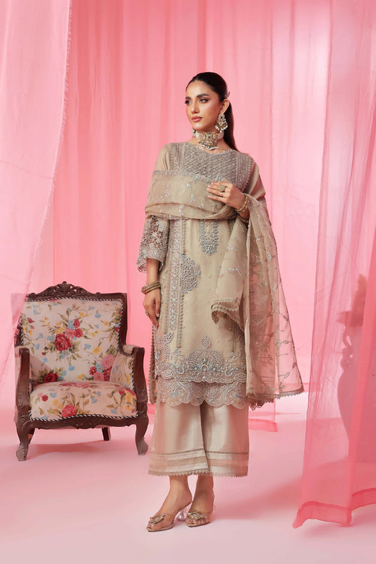 Noori By Guzel Embroidered Organza Stitched 3pcs