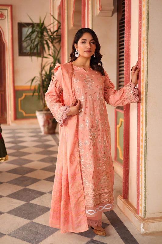 Zirwa by Johra Embroidered Lawn Unstitched 3Pcs