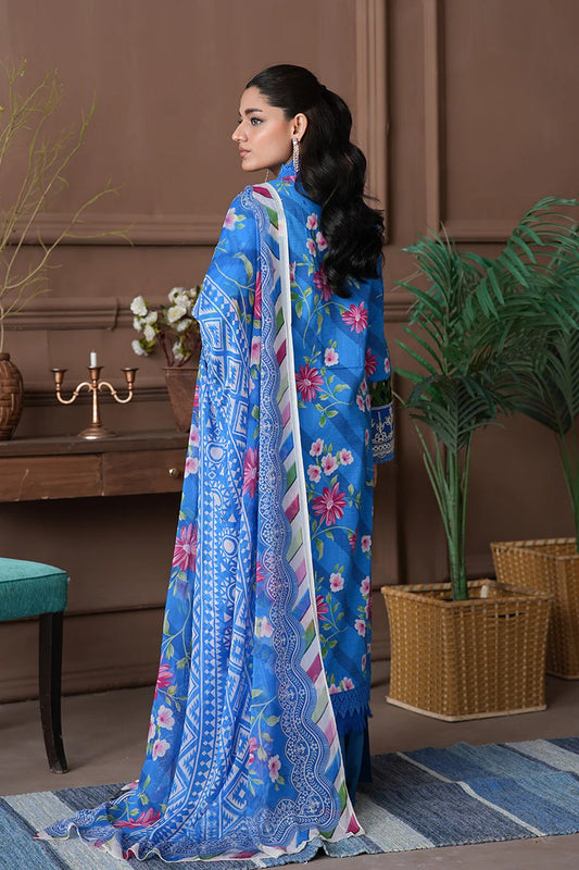 Shahzeen By Johra Embroidered Chikankari Printed Lawn Unstitched 3Pcs