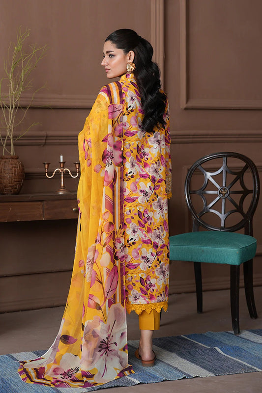 Shahzeen By Johra Embroidered Chikankari Printed Lawn Unstitched 3Pcs