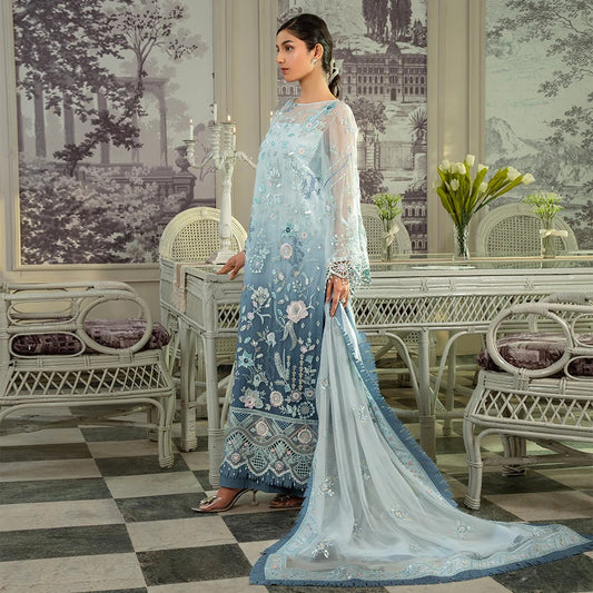 Mahroosh by Zebtan Embroidered Organza Unstitched 3Pcs