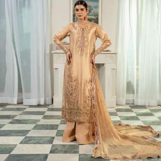 Mahroosh by Zebtan Embroidered Organza Unstitched 3Pcs