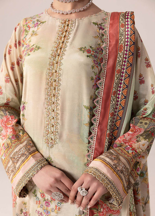 SUAY Eid Formals Unstitched Silk 3pcs - Jotey