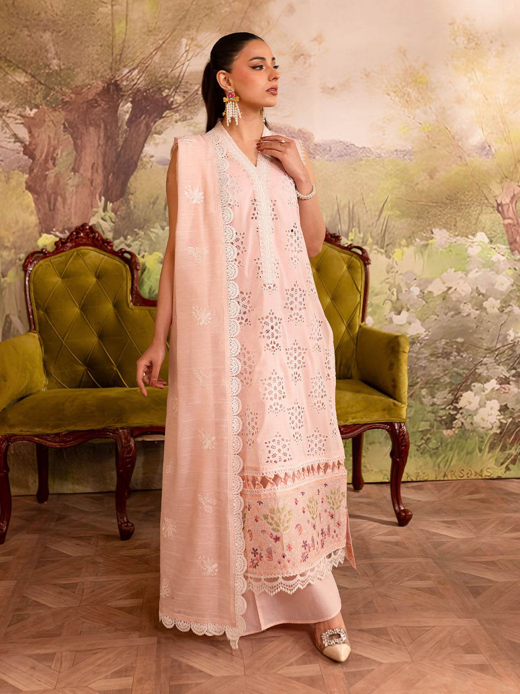 Twilight By Mahnur Embroidered Lawn Unstitched 3pcs - Jotey