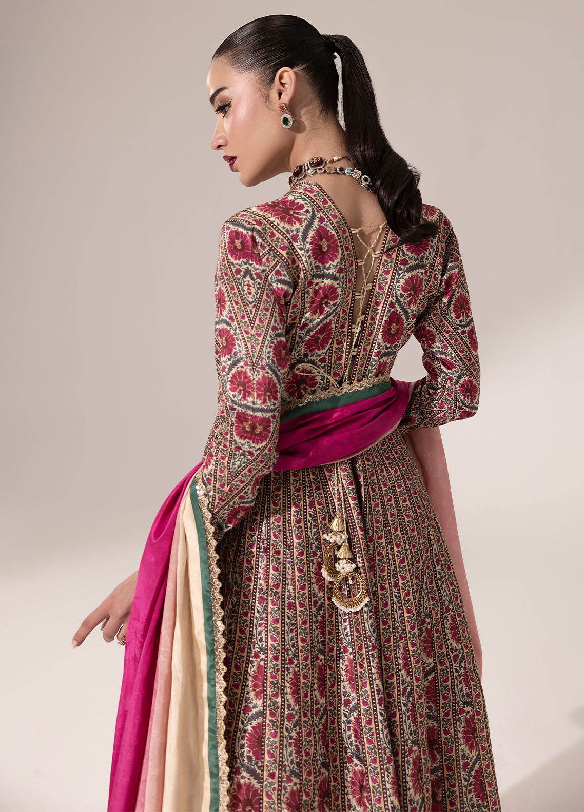 SUAY Eid Formals Unstitched Silk 3pcs - Jotey