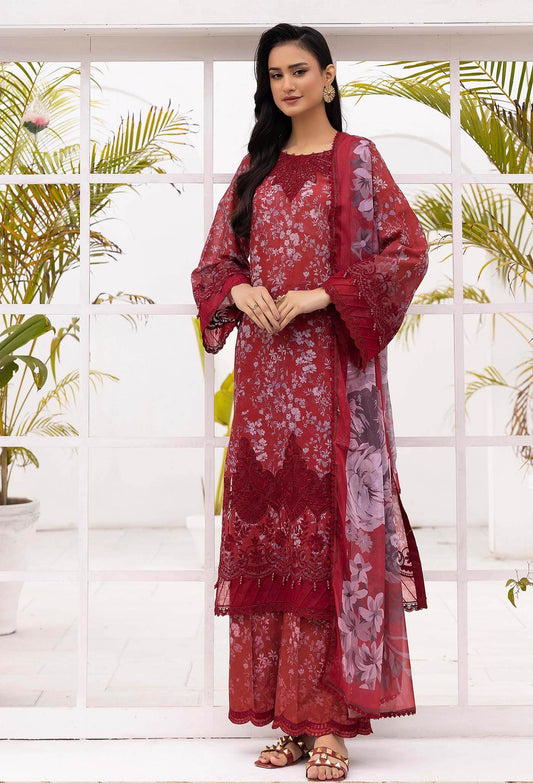 Solana By Adans Libas Printed Lawn Unstitched 3 Piece - Jotey