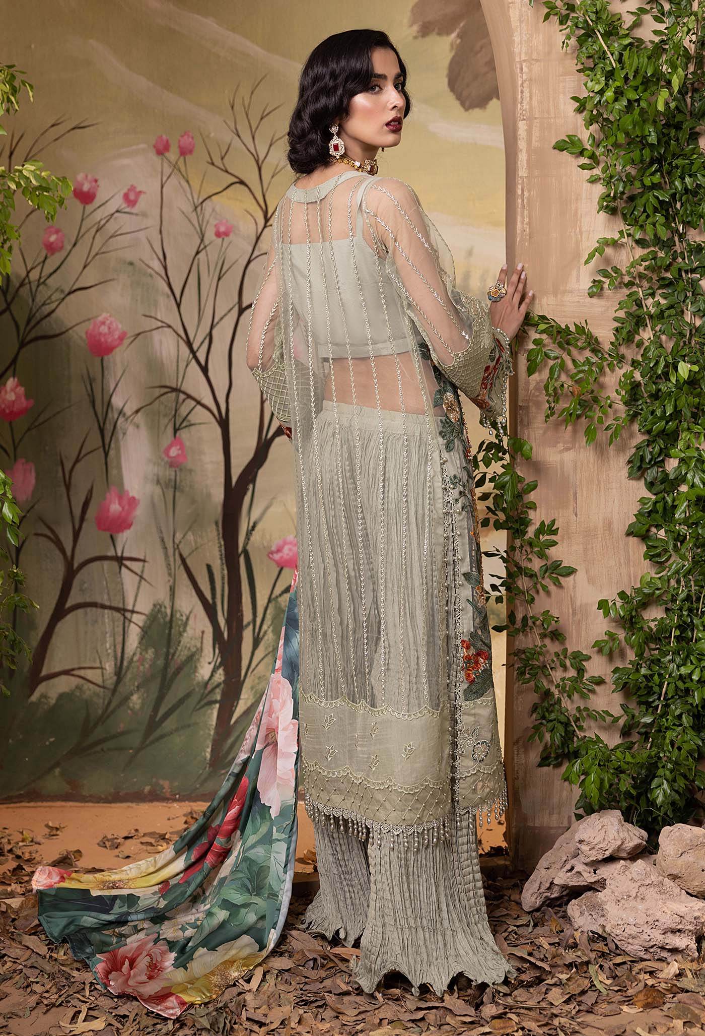 Adan's Libas Elysion Embroidered Festive Unstitched 3pcs - Jotey