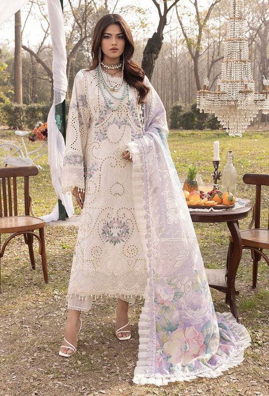 Adans Libas Bazm-E-Bahar Embroidered Lawn Unstitched 3 Piece - Jotey