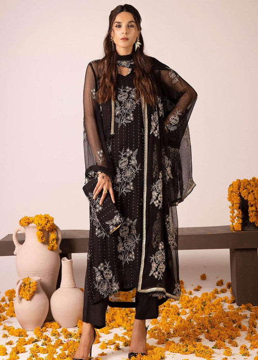 SHAATOOSH BY ANAYA HOOR Luxury Chiffon Unstitched 3pcs - Jotey