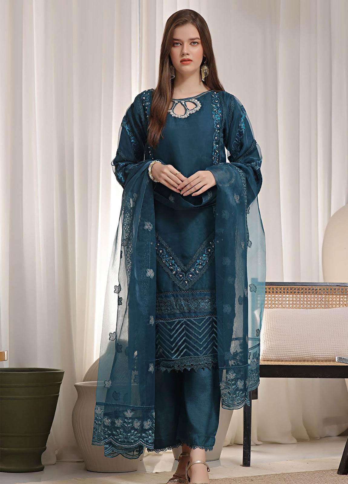 GUZEL DHAAGA FORMAL FESTIVE Stitched 3pcs - Jotey