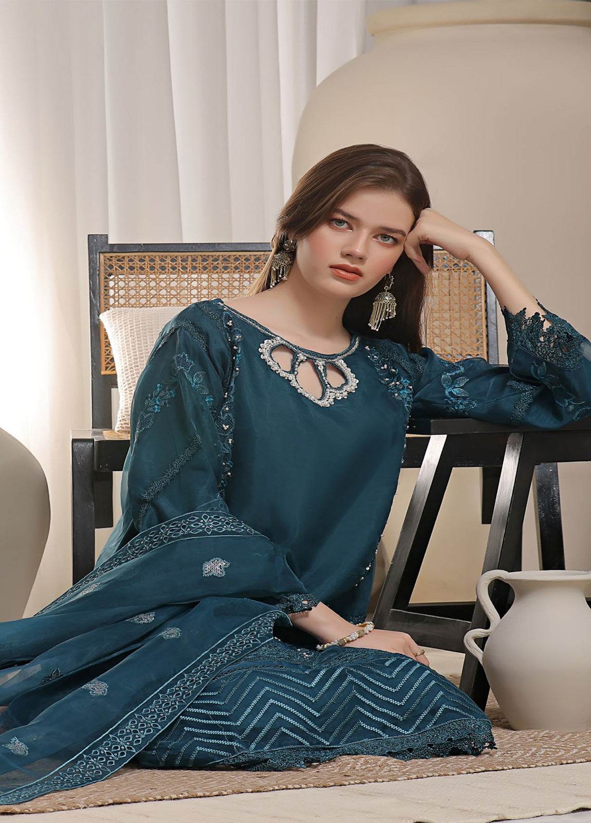 GUZEL DHAAGA FORMAL FESTIVE Stitched 3pcs - Jotey