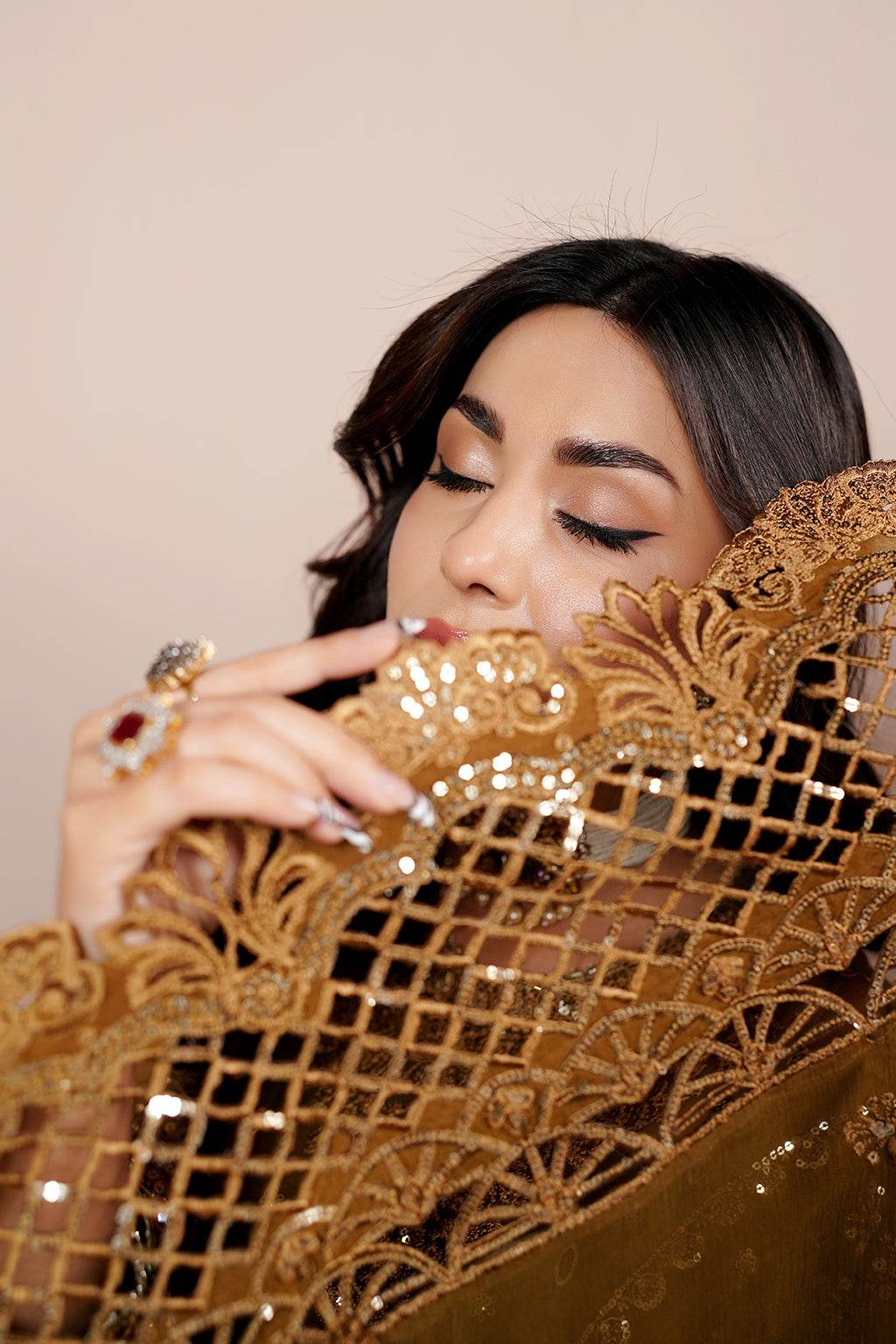 Aarzu Luxury Embroidered Vol-03 Unstitched 3Pcs - Jotey