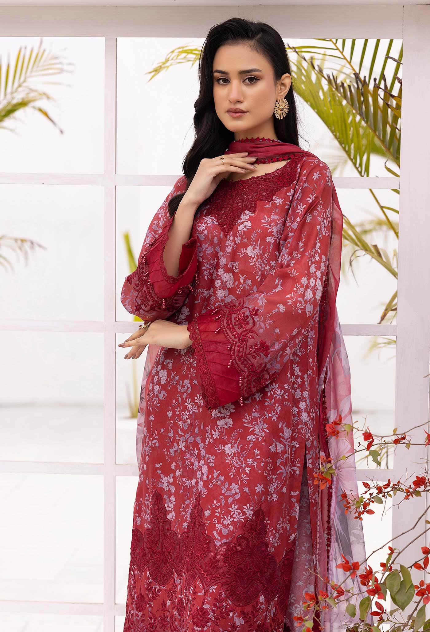 Solana By Adans Libas Printed Lawn Unstitched 3 Piece - Jotey