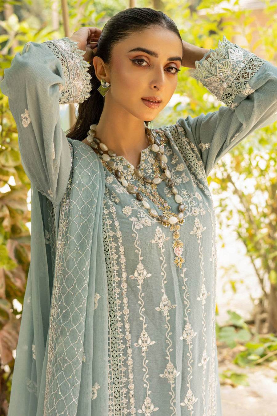SOHA By Noori Stitched Chiffon Luxury 3pcs - Jotey