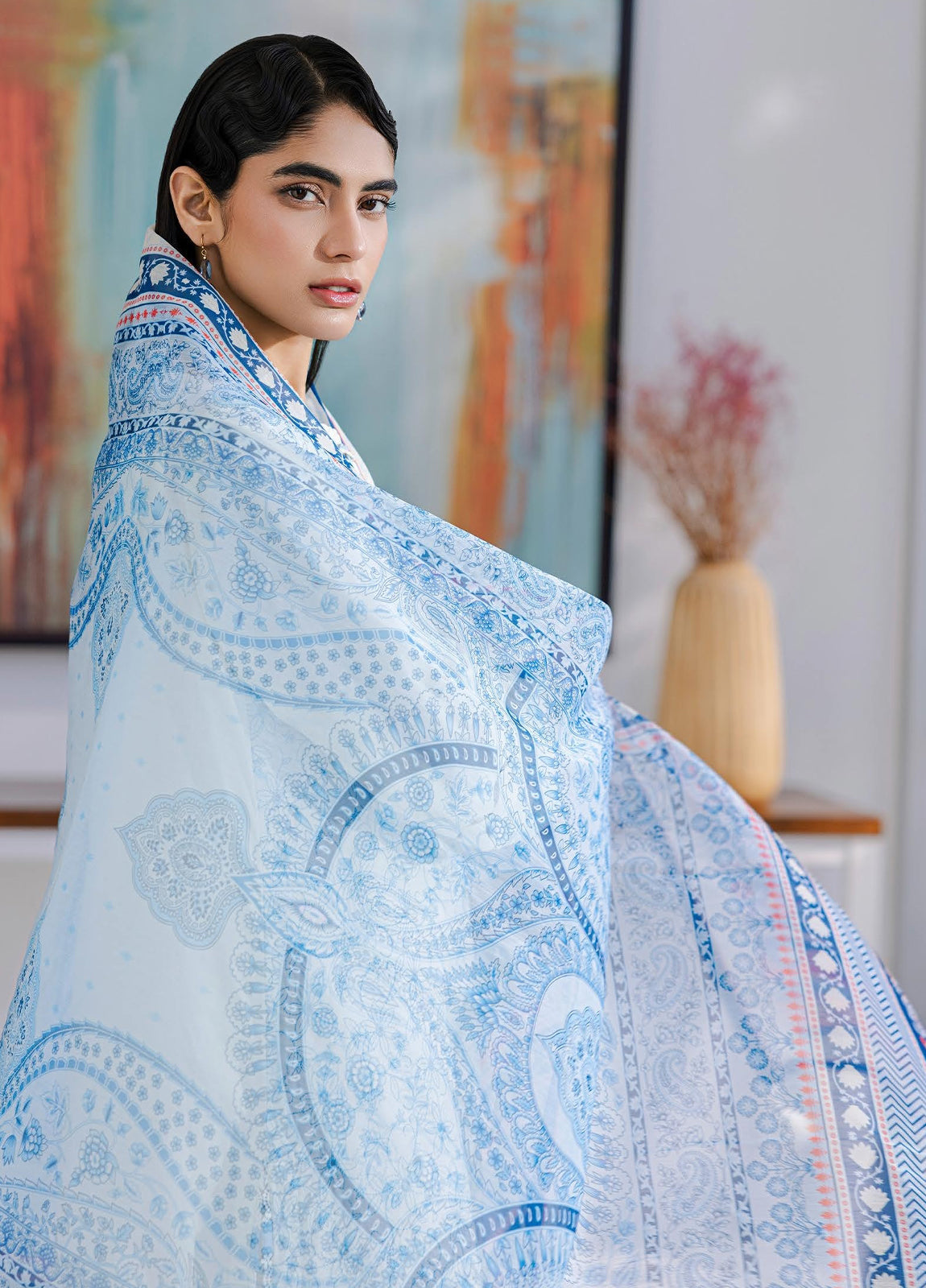 Zellbury Chikankari Embroidered Lawn Unstitched 3Pcs