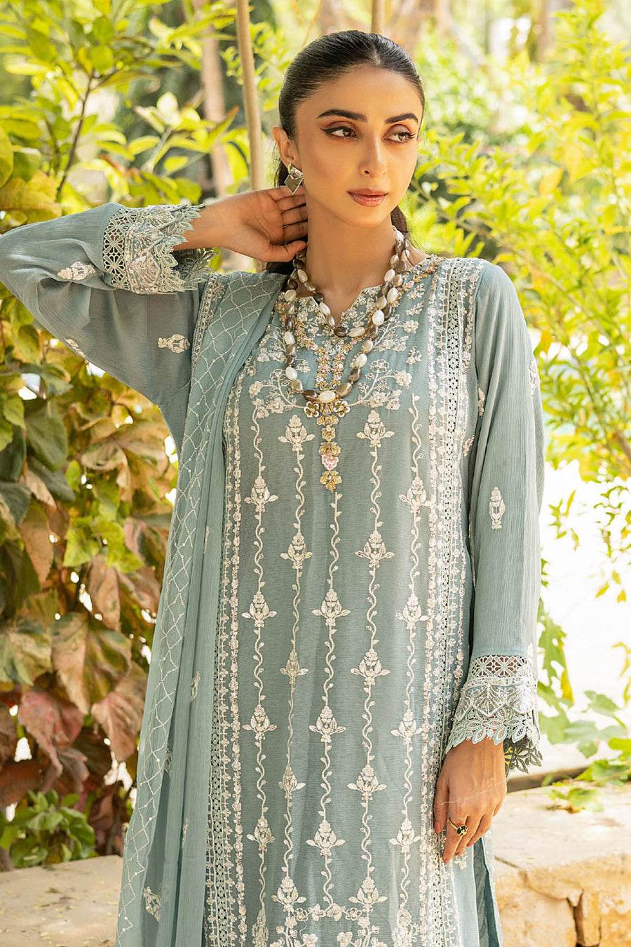 SOHA By Noori Stitched Chiffon Luxury 3pcs - Jotey