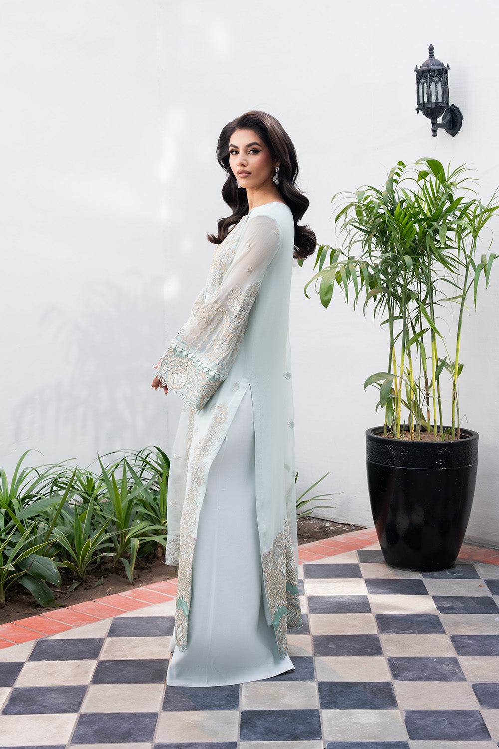 Tarz by Freesia Embroirdered Chiffon Unstitched 3 Piece - Jotey