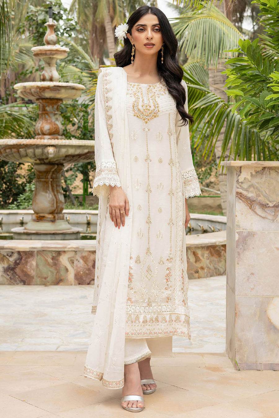 SOHA By Noori Stitched Chiffon Luxury 3pcs - Jotey