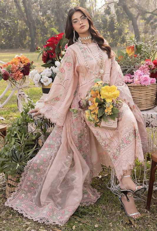 Adans Libas Bazm-E-Bahar Embroidered Lawn Unstitched 3 Piece