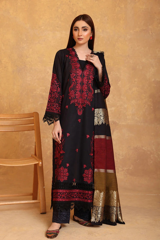 Adeeva by Johra Embroidered Jacquard Lawn Unstitched 3Pcs