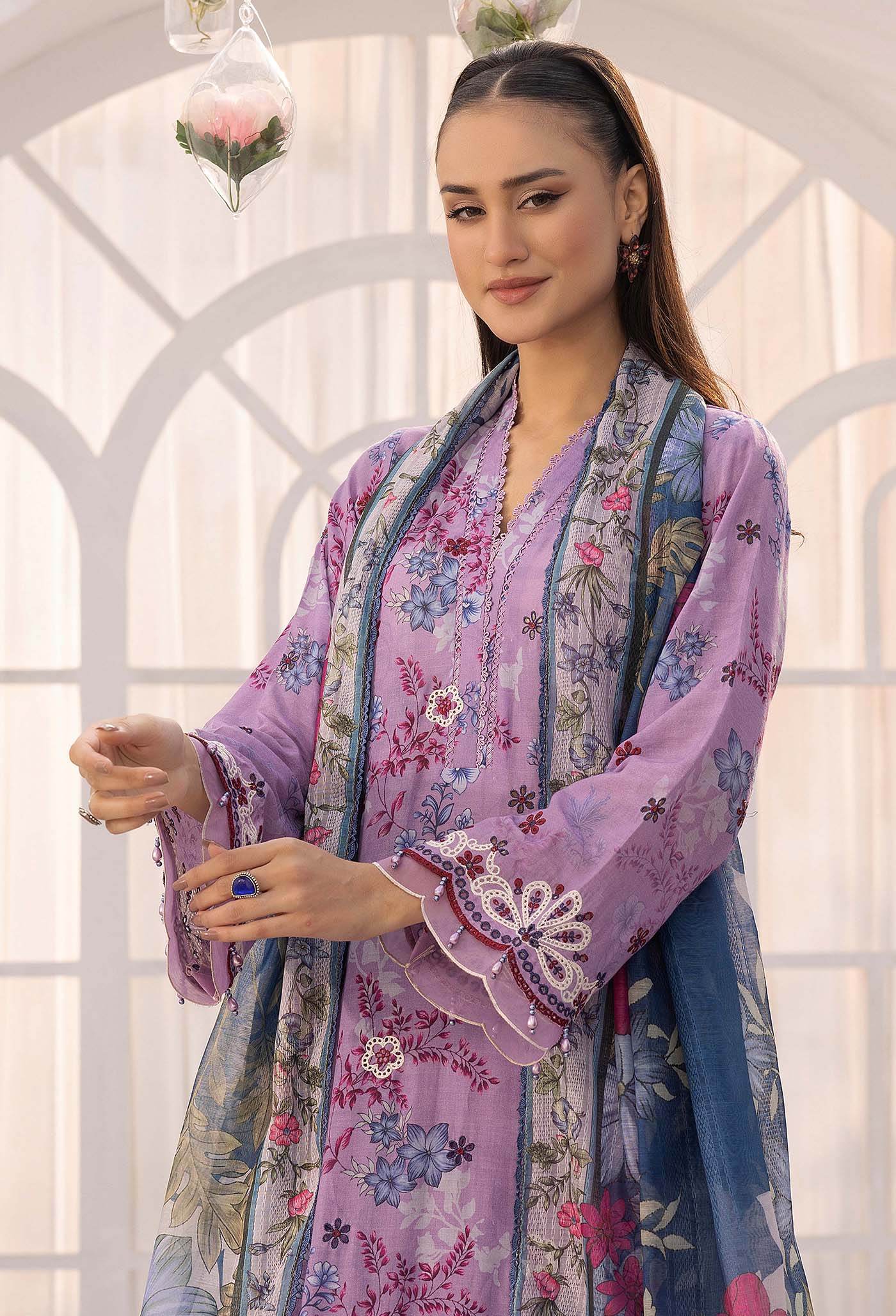 Solana By Adans Libas Printed Lawn Unstitched 3 Piece - Jotey