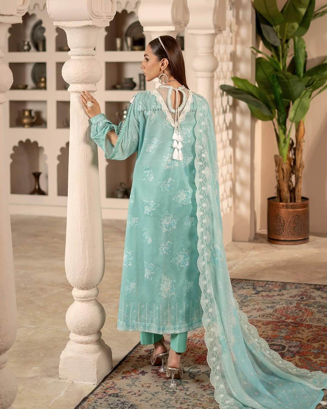 Sunshine Bloom By Alzohaib Premium Printed Embroidered Unstitched 3pcs - Jotey