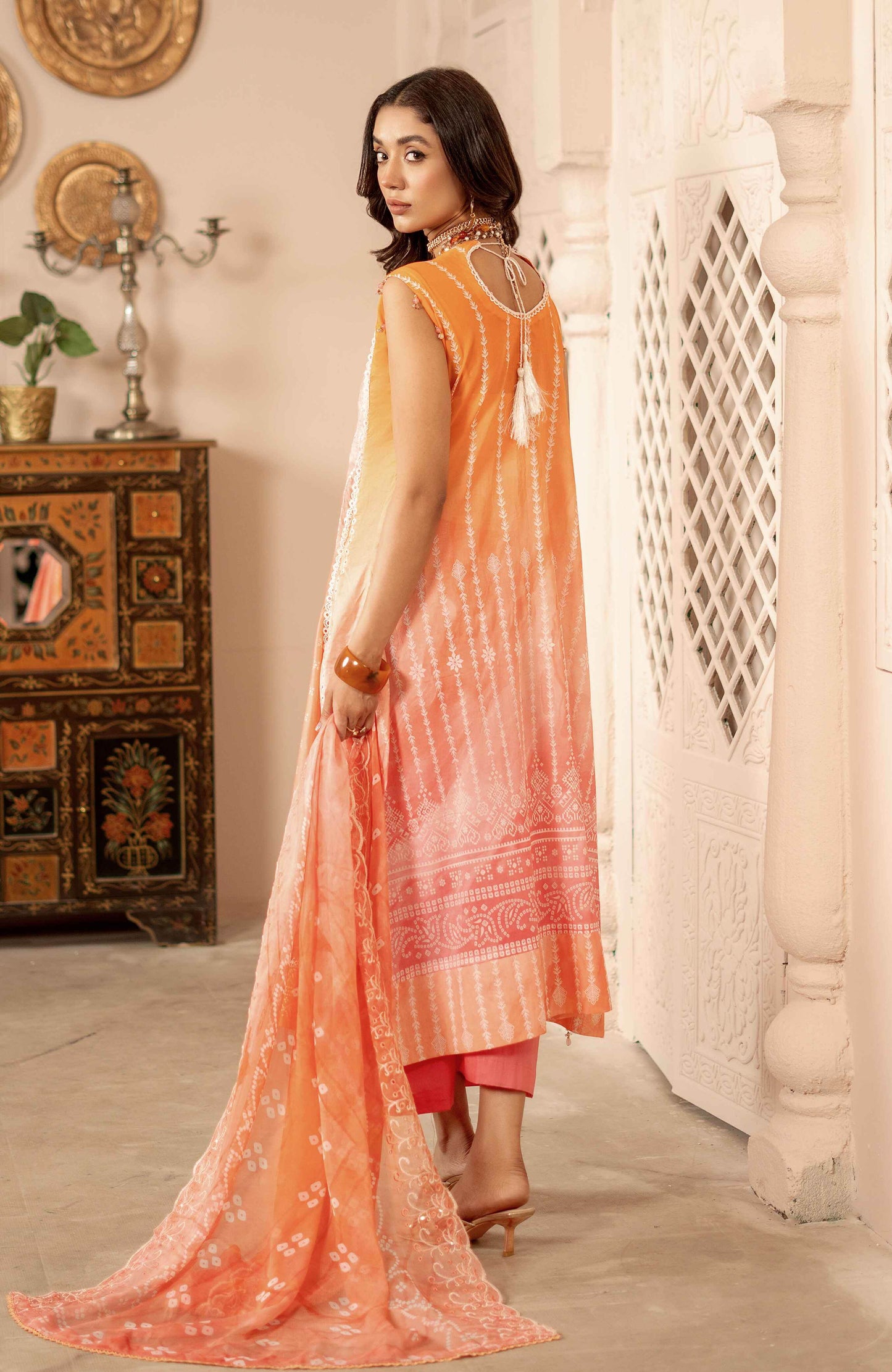 Sunshine Bloom By Alzohaib Premium Printed Embroidered Unstitched 3pcs - Jotey