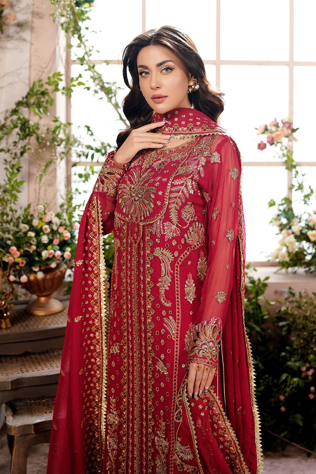 Aarzu Luxury Embroidered Vol-03 Unstitched 3Pcs - Jotey