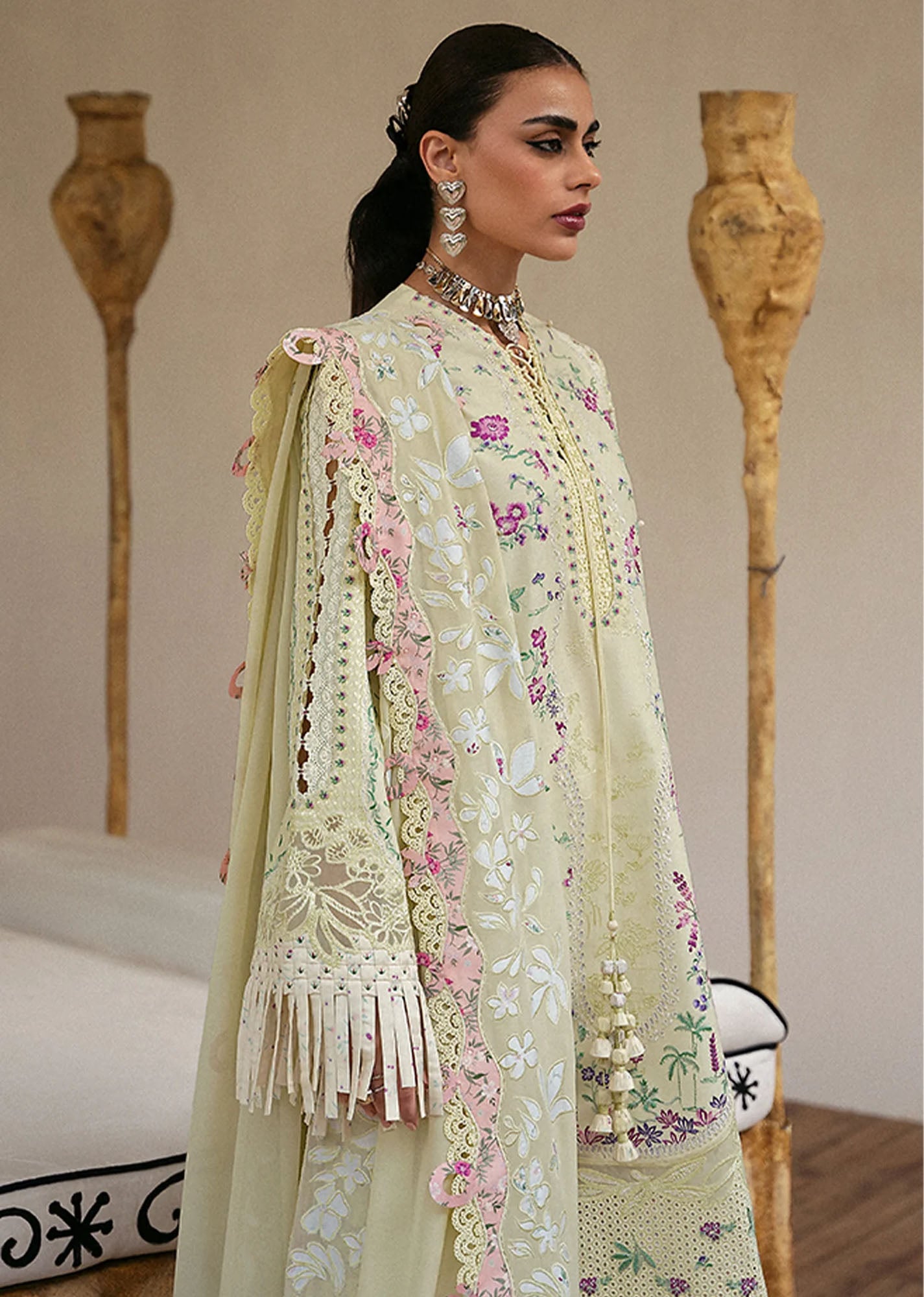 Lawn'25 Eid by Suffuse Embroidered Lawn Unstitched 3Pcs