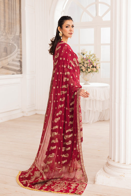 Johra Gold Swiss Voil Heavy Embroidered Lawn Unstitched 3Pcs