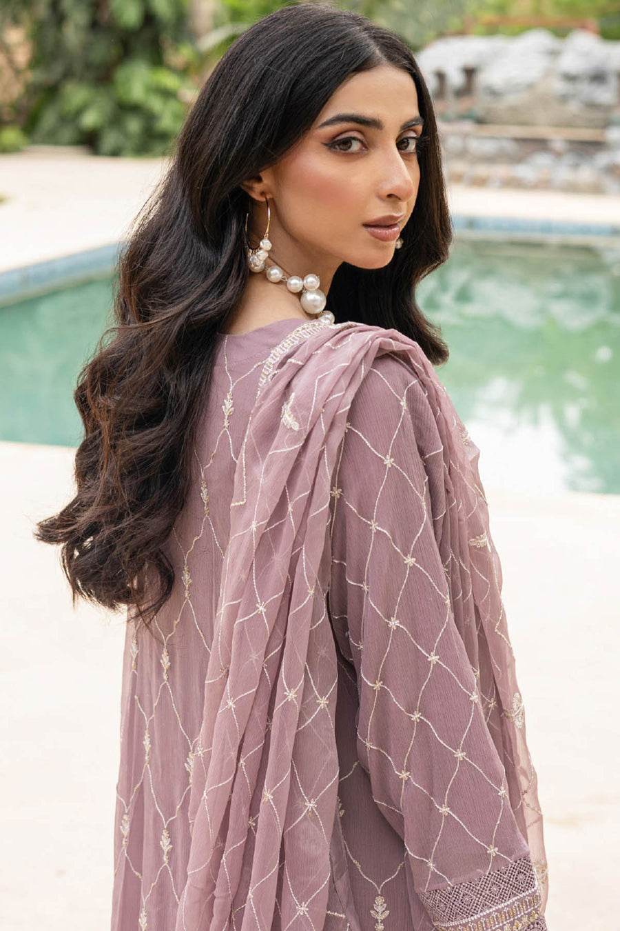 SOHA By Noori Stitched Chiffon Luxury 3pcs - Jotey