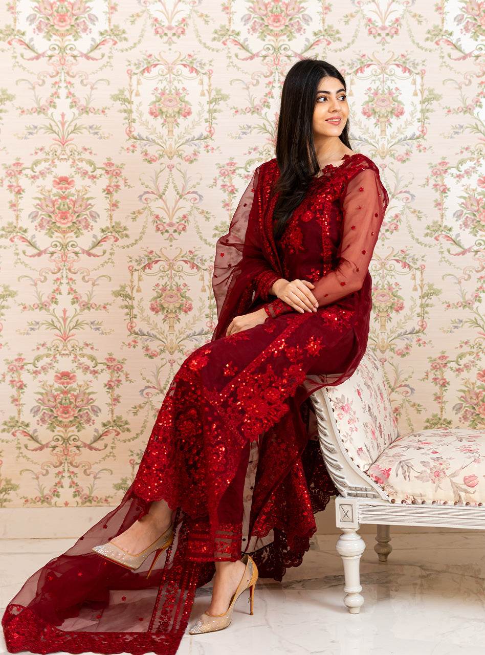Zainab Chottani Wedding Festive Unstitched 3pcs - Jotey