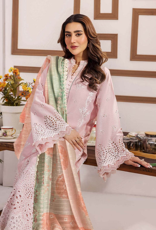 Adans Libas Stella Unstitched Chikankari Lawn 3 Piece - Jotey