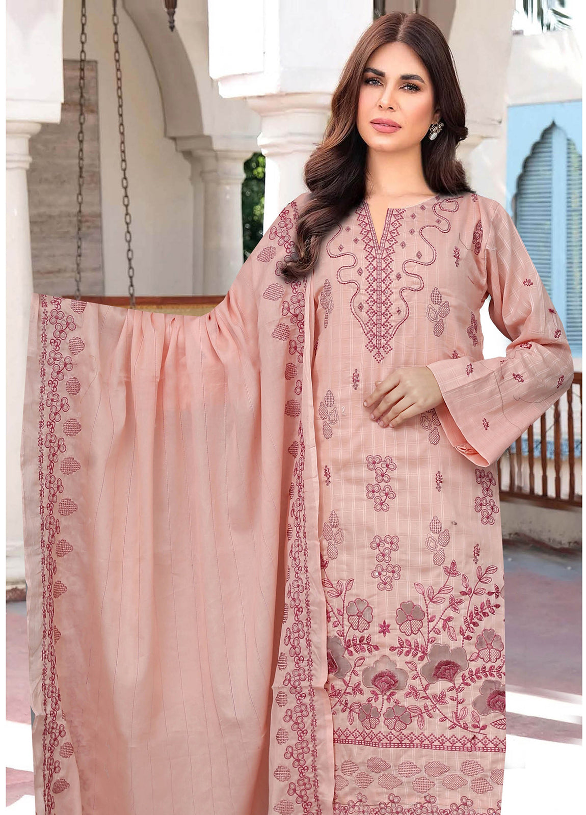 Singhar Vol-02 Embroidered Lawn Unstitched 3pcs