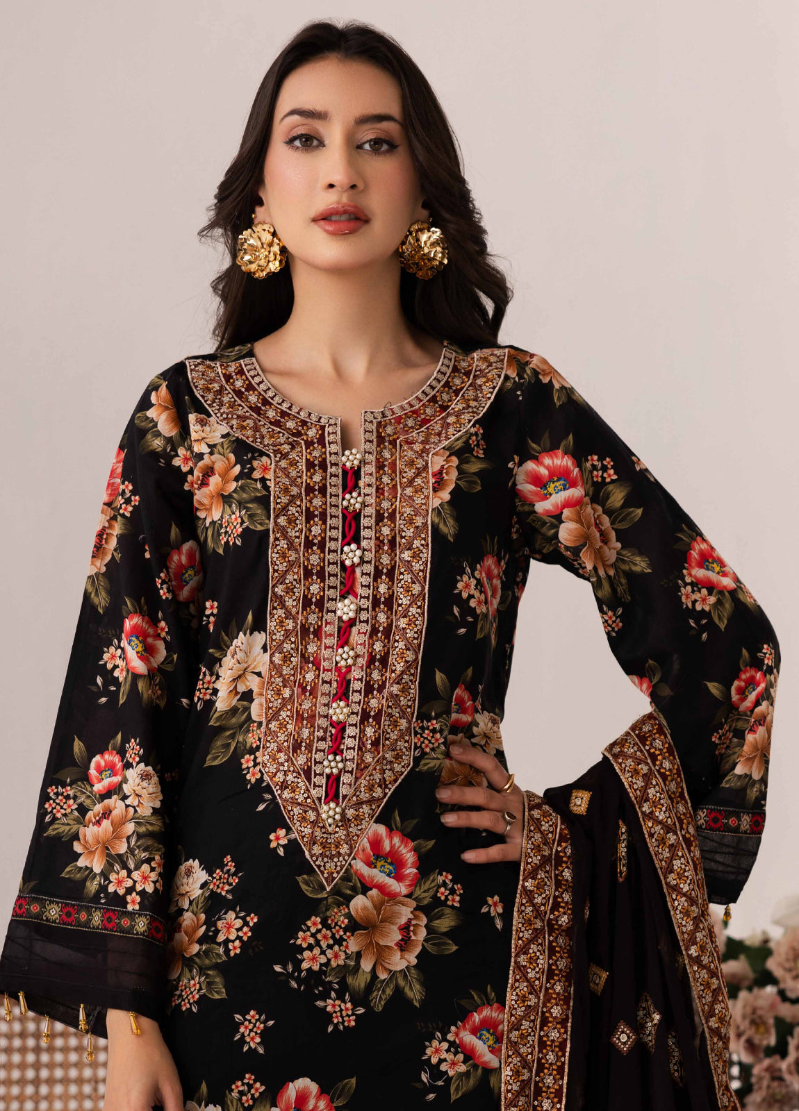 Aazina by Johra Embroidered Printed Lawn Unstitched 3Pcs