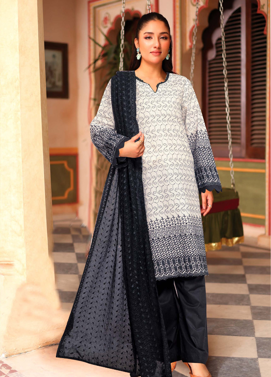 Aasir by Johra Chikankari Lawn Unstitched 3Pcs