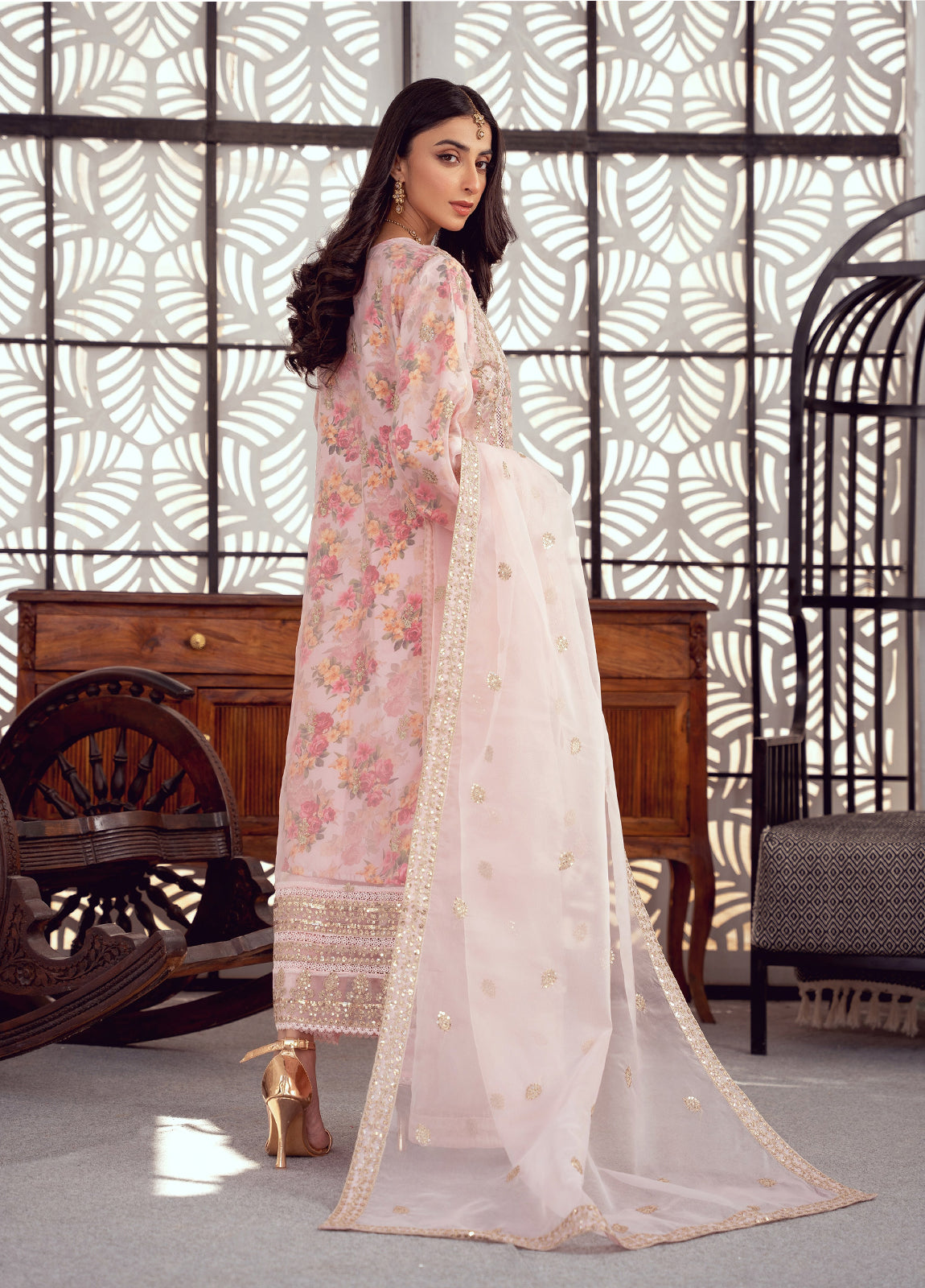 Seraphina Embroidered Luxury Organza Festive Formal Stitched 3pcs