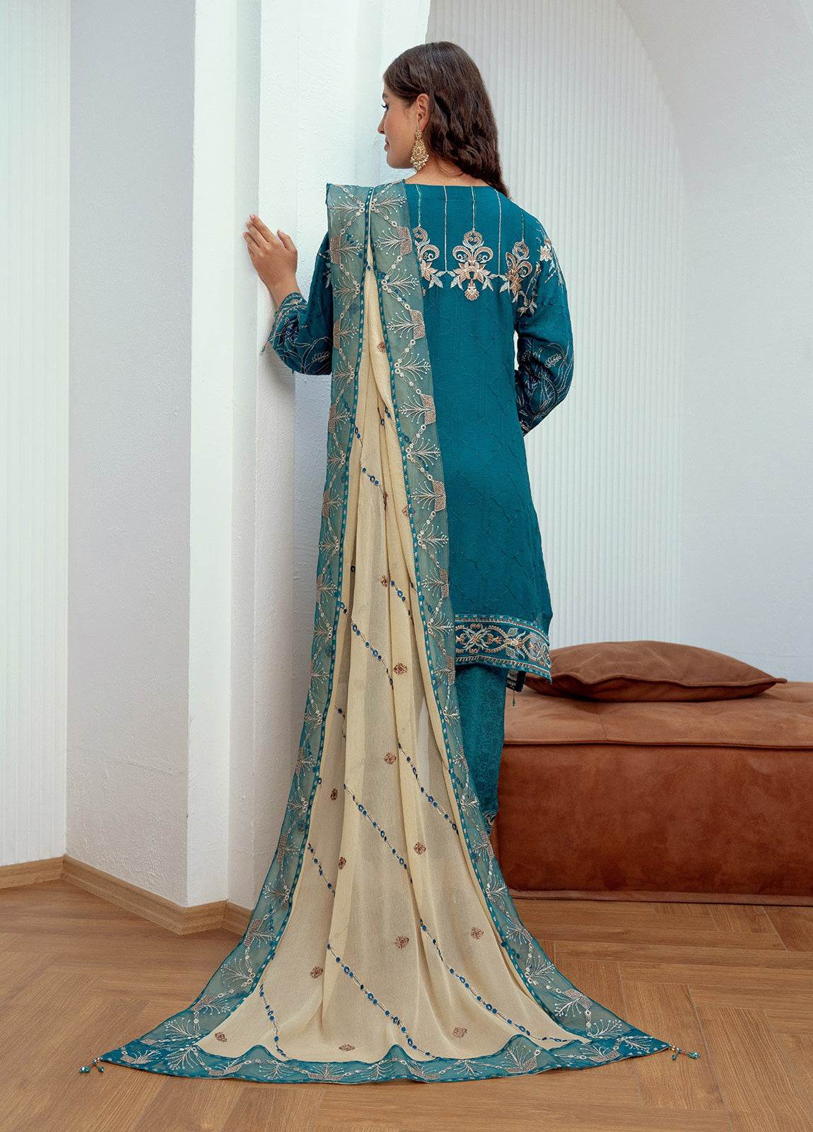 MEHRIMA By Noori Stitched Chiffon Luxury 3pcs - Jotey