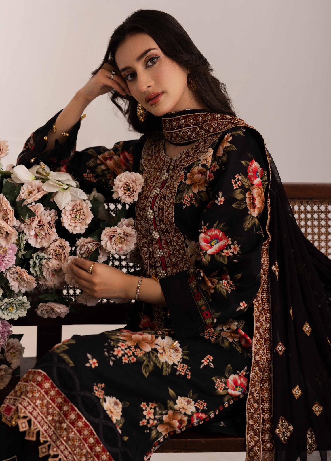 Aazina by Johra Embroidered Printed Lawn Unstitched 3Pcs