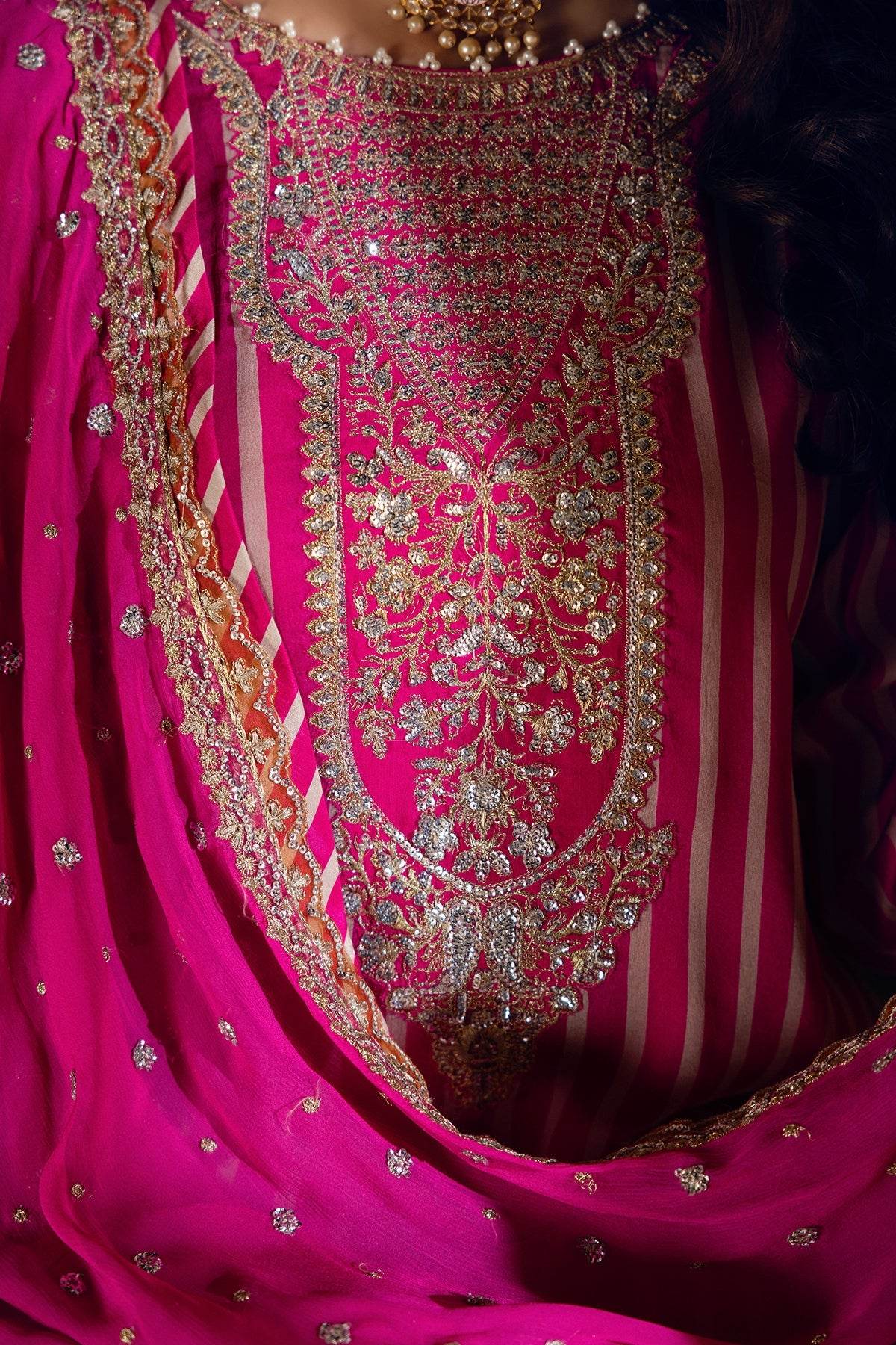 Vasal By Charizma Embroidered Luxury Chiffon Vol-03 Unstitched 3pcs - Jotey