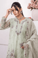 ZA Clothes MUZAYYAN Embroidered Organza Ready to wear 3pcs - Jotey