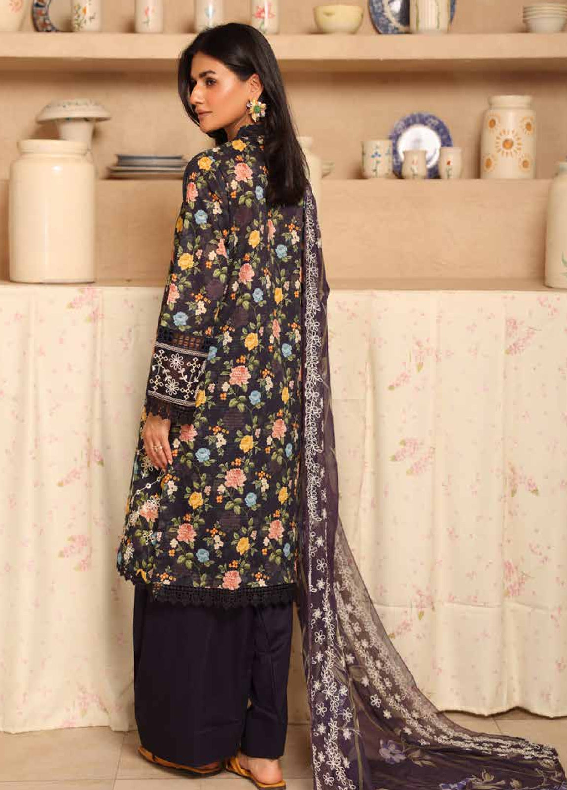 Aleeha by Johra Embroidered Chikankari + Printed Lawn Unstitched 3Pcs
